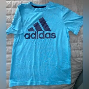 Adidas Blue Short Sleeve Tee Classic Crew Neck